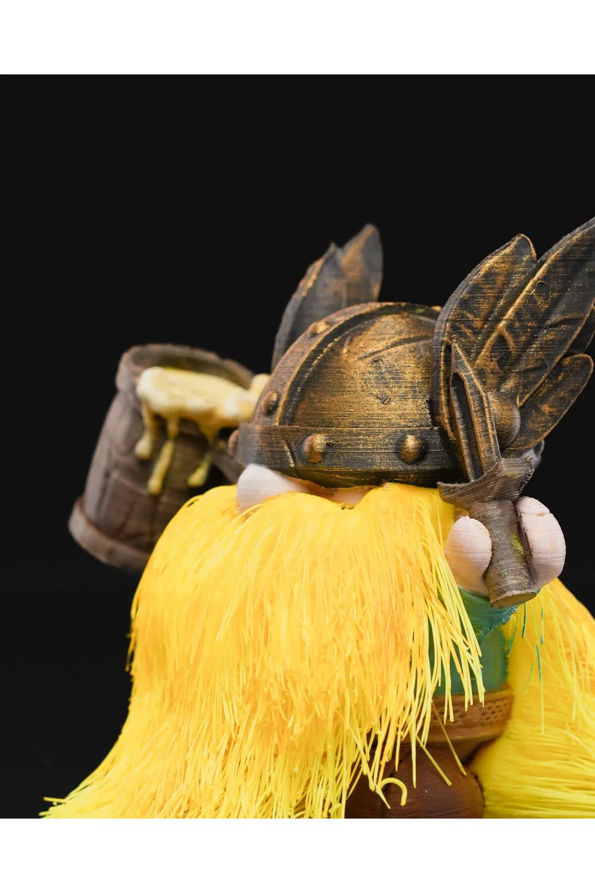 Vikingler Cüce Horn Helm Trio Hjalmar Boynuzmiğfer Üçlüsü Figür