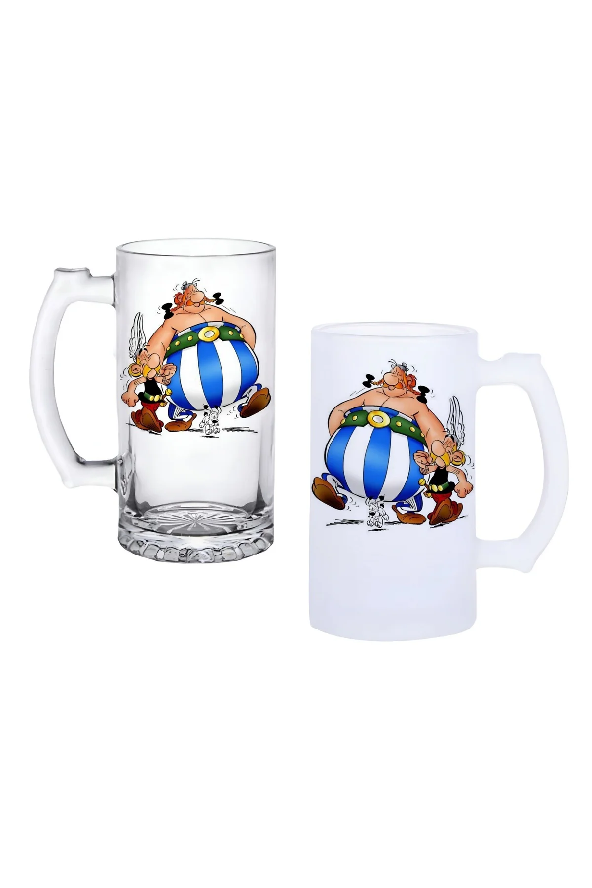 Vikingler Kulplu Bira Bardağı Buzlu veya Şeffaf Seçenekli 0247