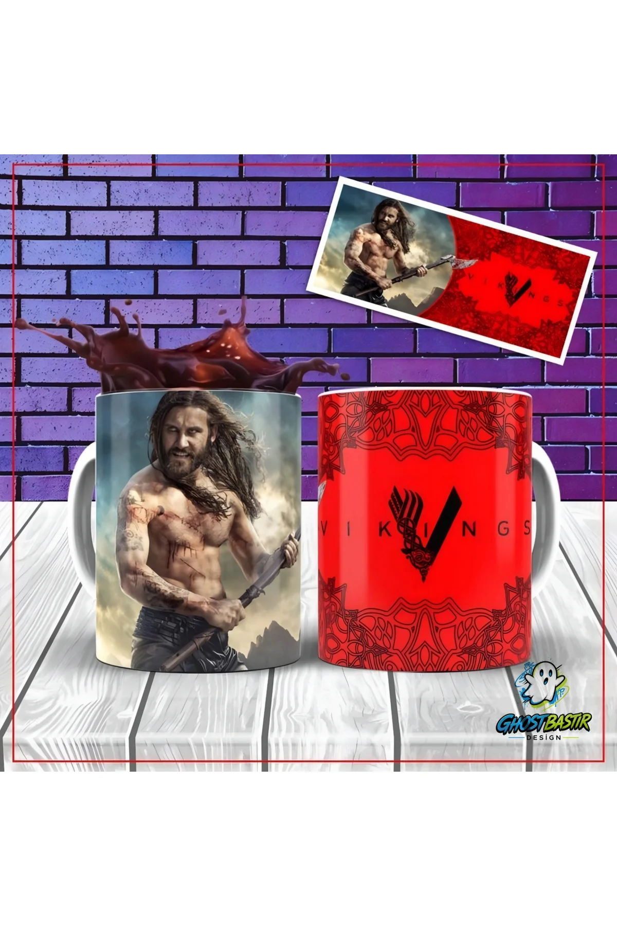 Vikingler Kupa Bardak | Tek Adet K0448