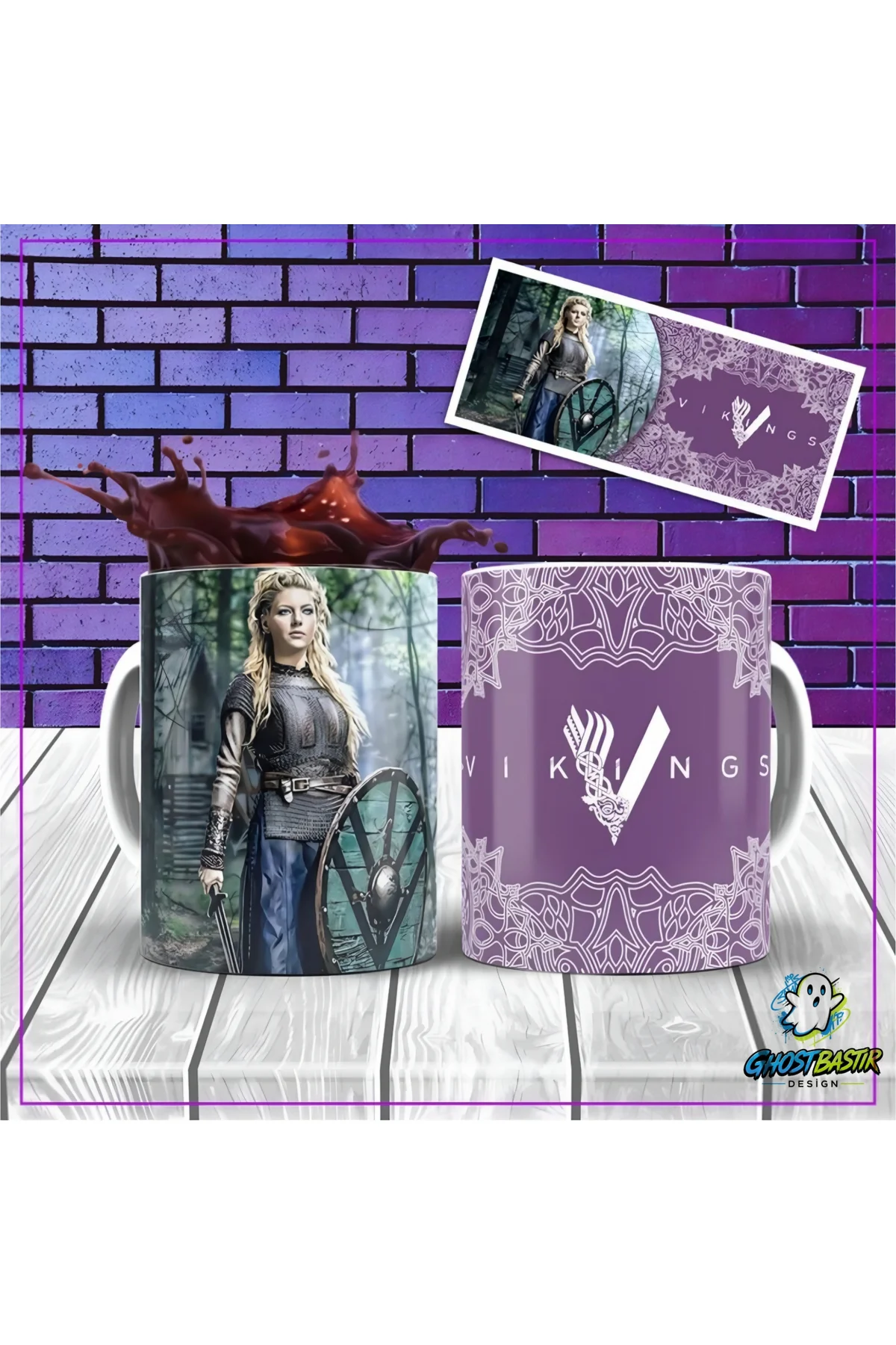 Vikingler Kupa Bardak | Tek Adet K0449