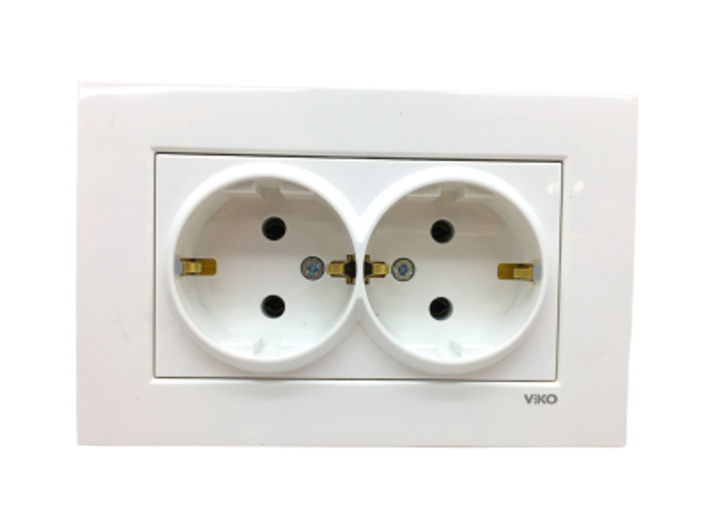 VİKO KARRE 2Lİ TOPRAKLI PRİZ 9096 7056 (4741)