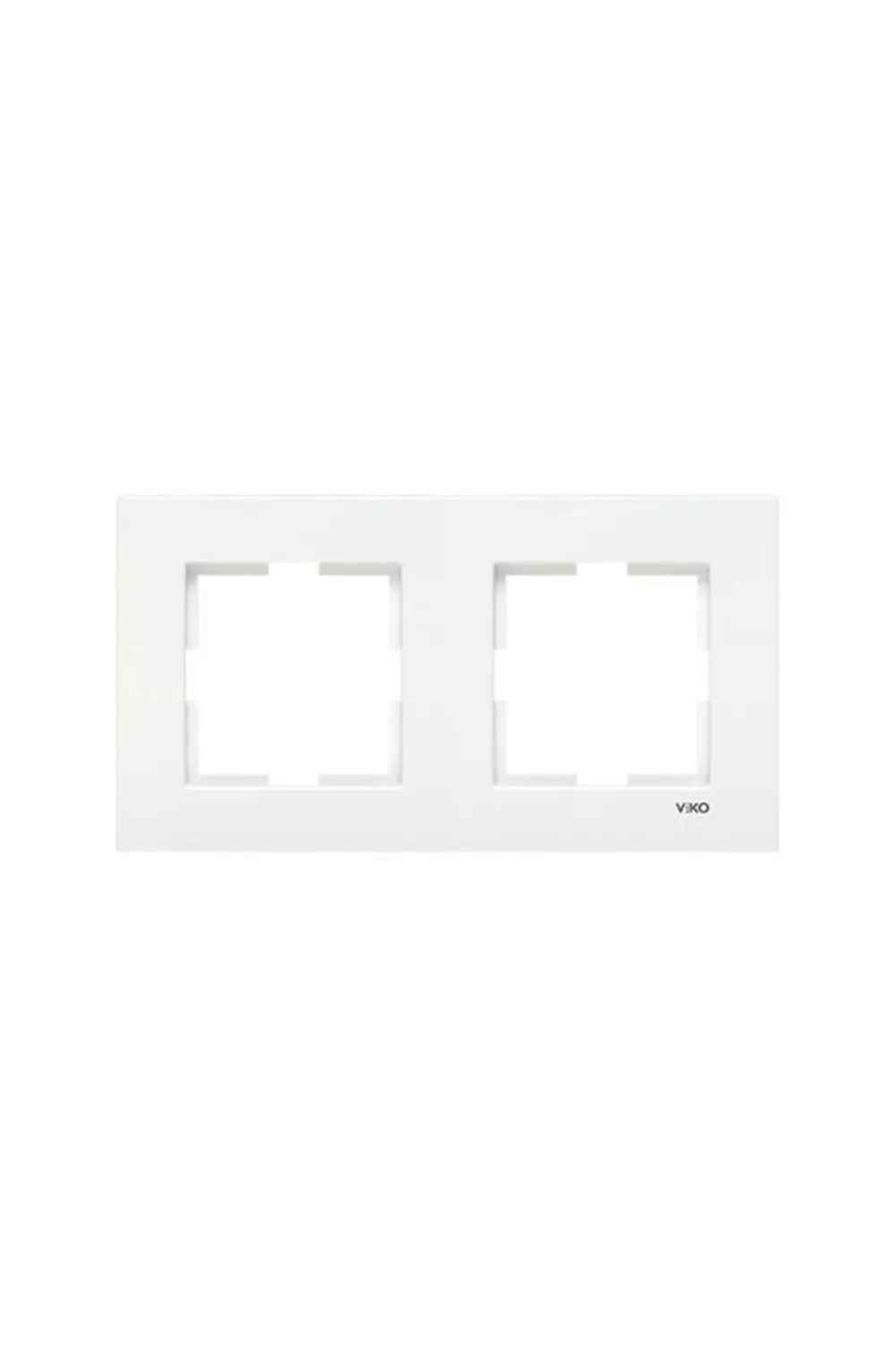 Viko Viko Karre Beyaz (2 Adet Toprakli Priz Ve 1 Adet İkili Çerçeve)