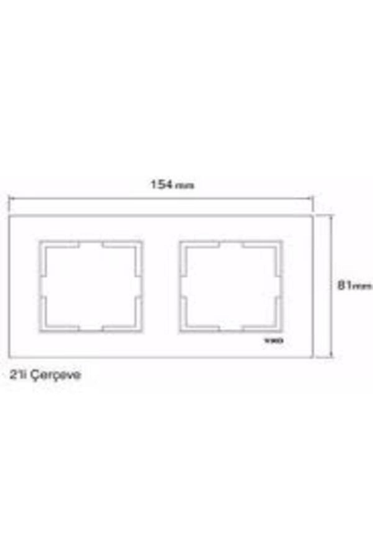 Viko Karre İkili Çerçeve - Beyaz 90960201