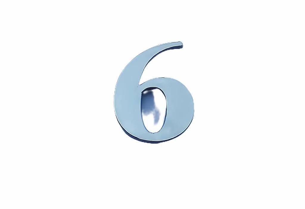 Villa Boy 6 Rakamı 8,5 cm Yapışkanlı Villa Boy 6 Rakamı 8,5 cm Yapışkanlı