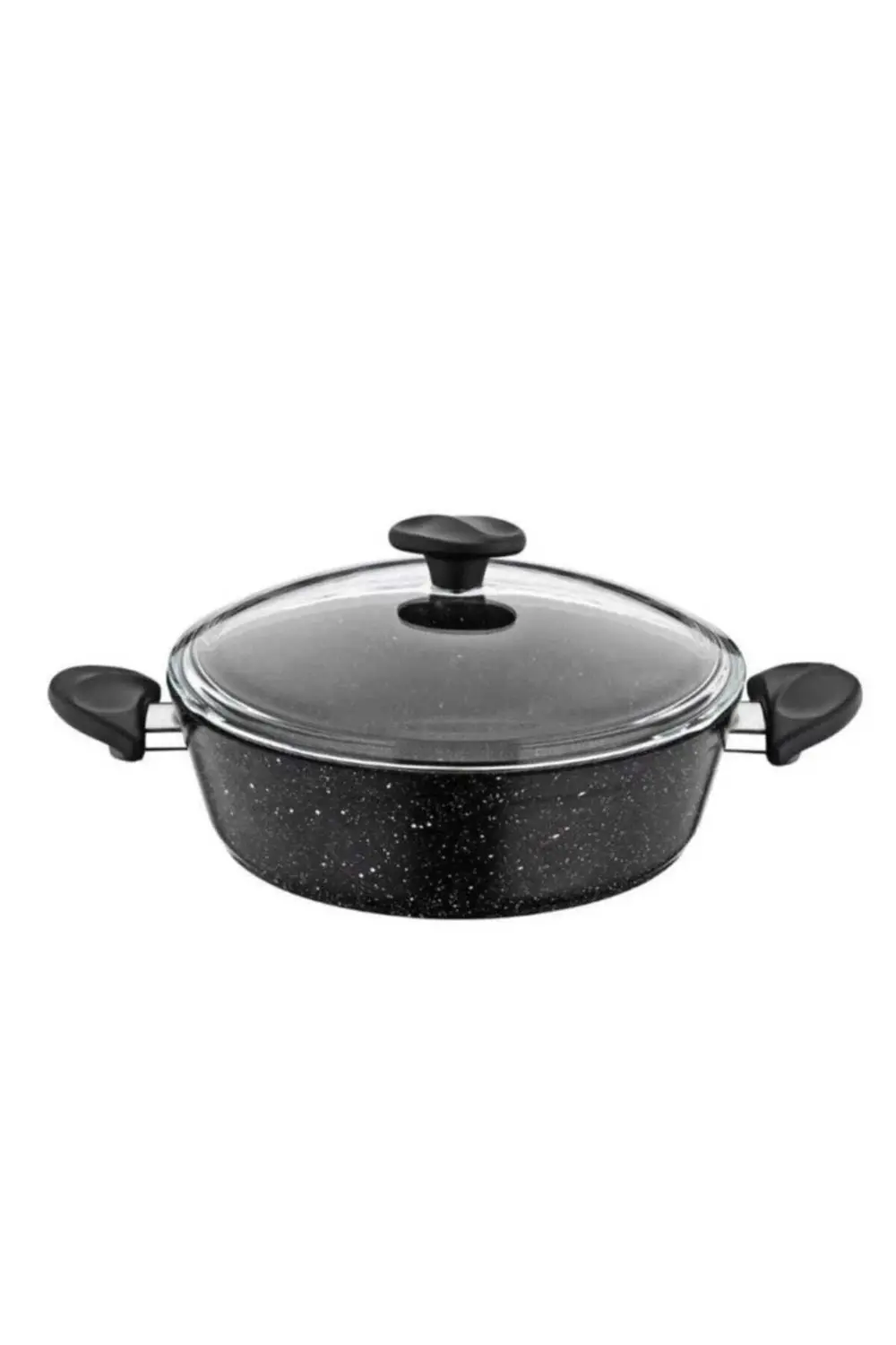 Vilma 30 Cm Dövme Karnıyarık Tencere Siyah Kırçıl