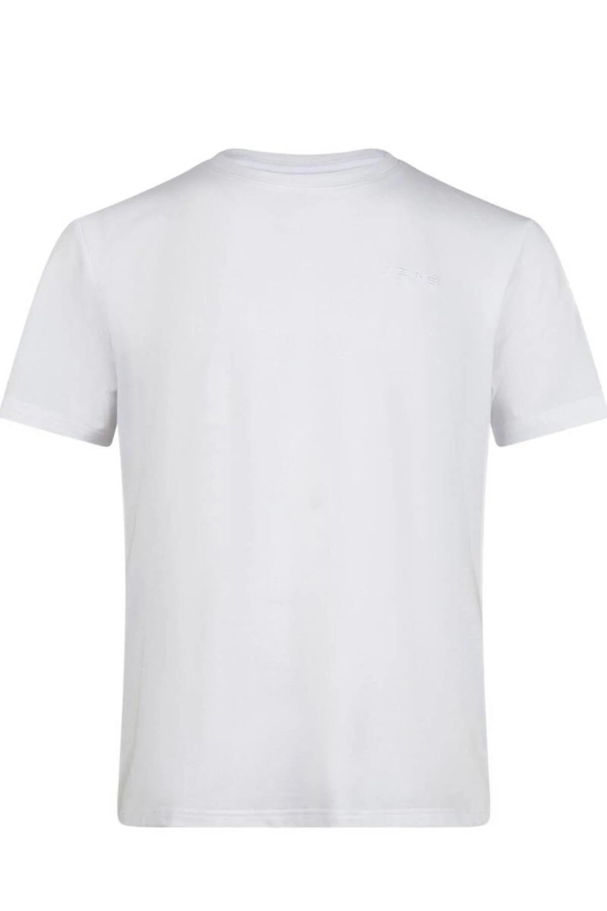Viloft Sıfır Yaka Beyaz Erkek T-Shirt