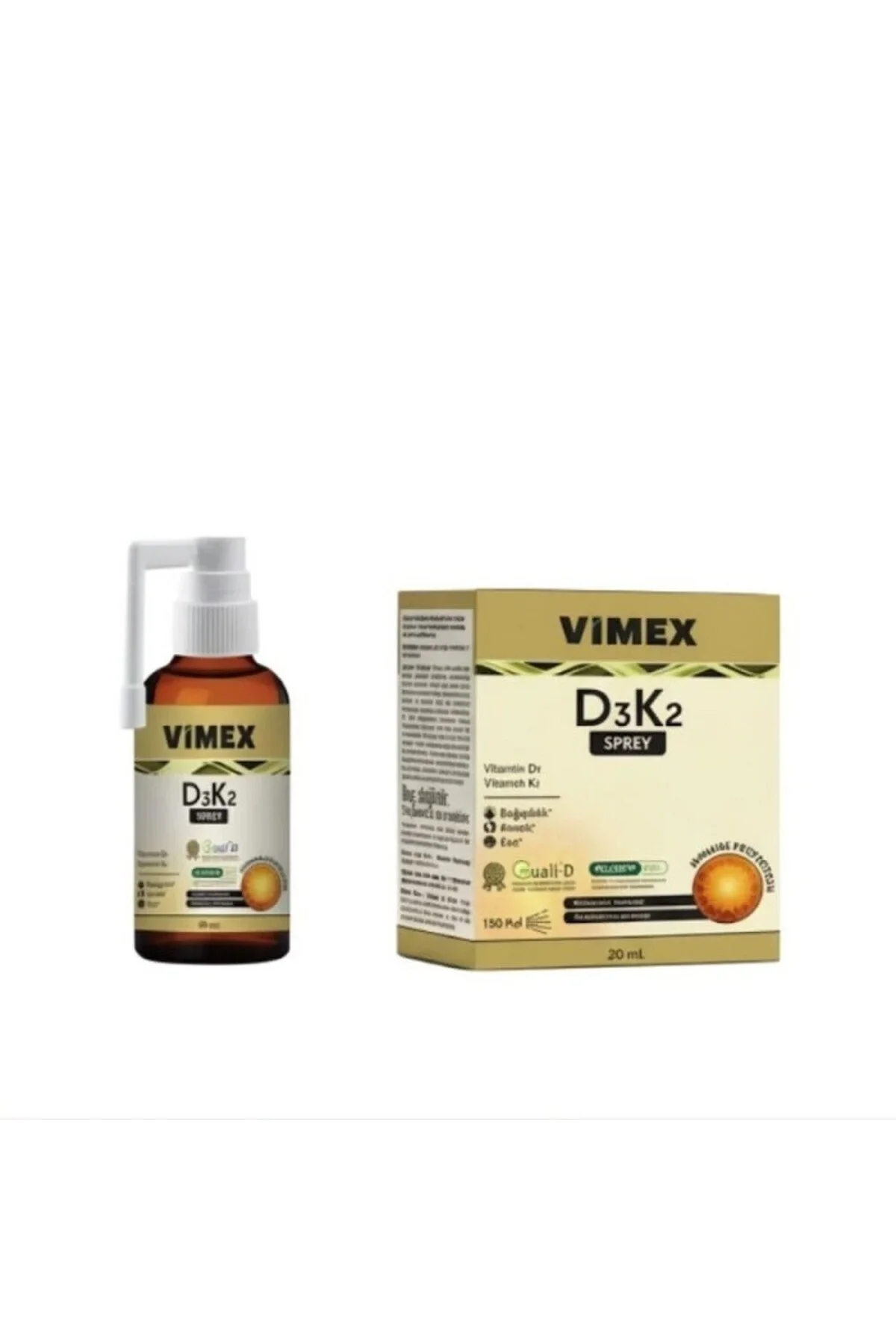 Vimex D3K2 Vitamin D3K2 Sprey 20 ml - Görsel 2