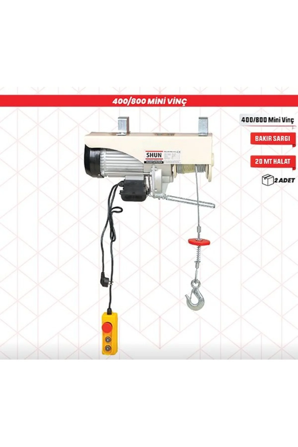 VİNÇ ELEKTRİKLİ SHUN 400/800KG SHUN