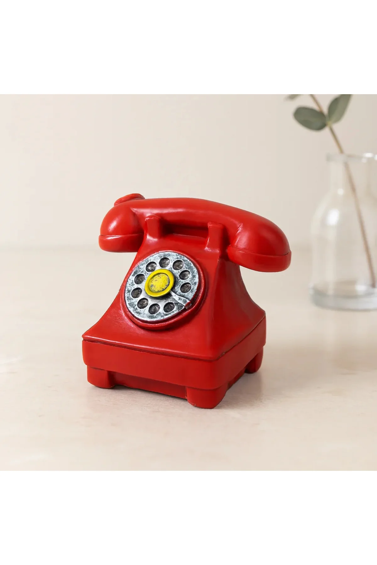 Vintage Ankesörlü Telefon Biblo Reçine 12x7.5 cm Vintage Ankesörlü Telefon Biblo Reçine 12x7.5 cm