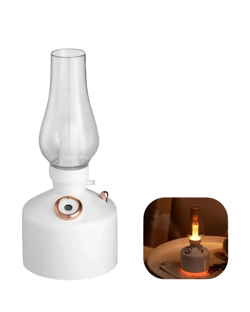 Vintage Aroma Difüzörü: Nano Mist LED Işıklı Taşınabilir Nemlendirici ve Aromaterapi Cihazı