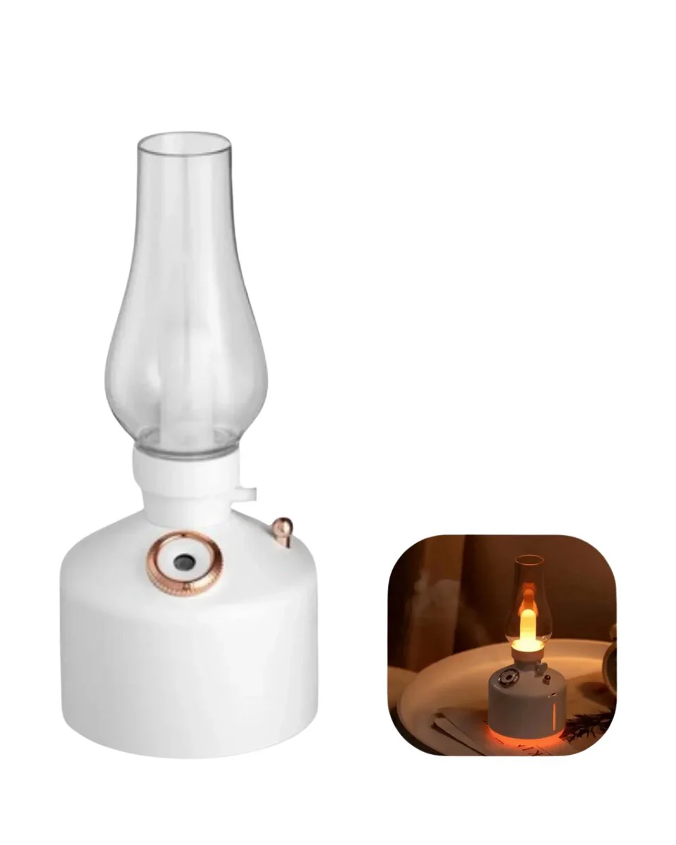 Vintage Aroma Difüzörü Nano Mist LED Işıklı Taşınabilir Nemlendirici