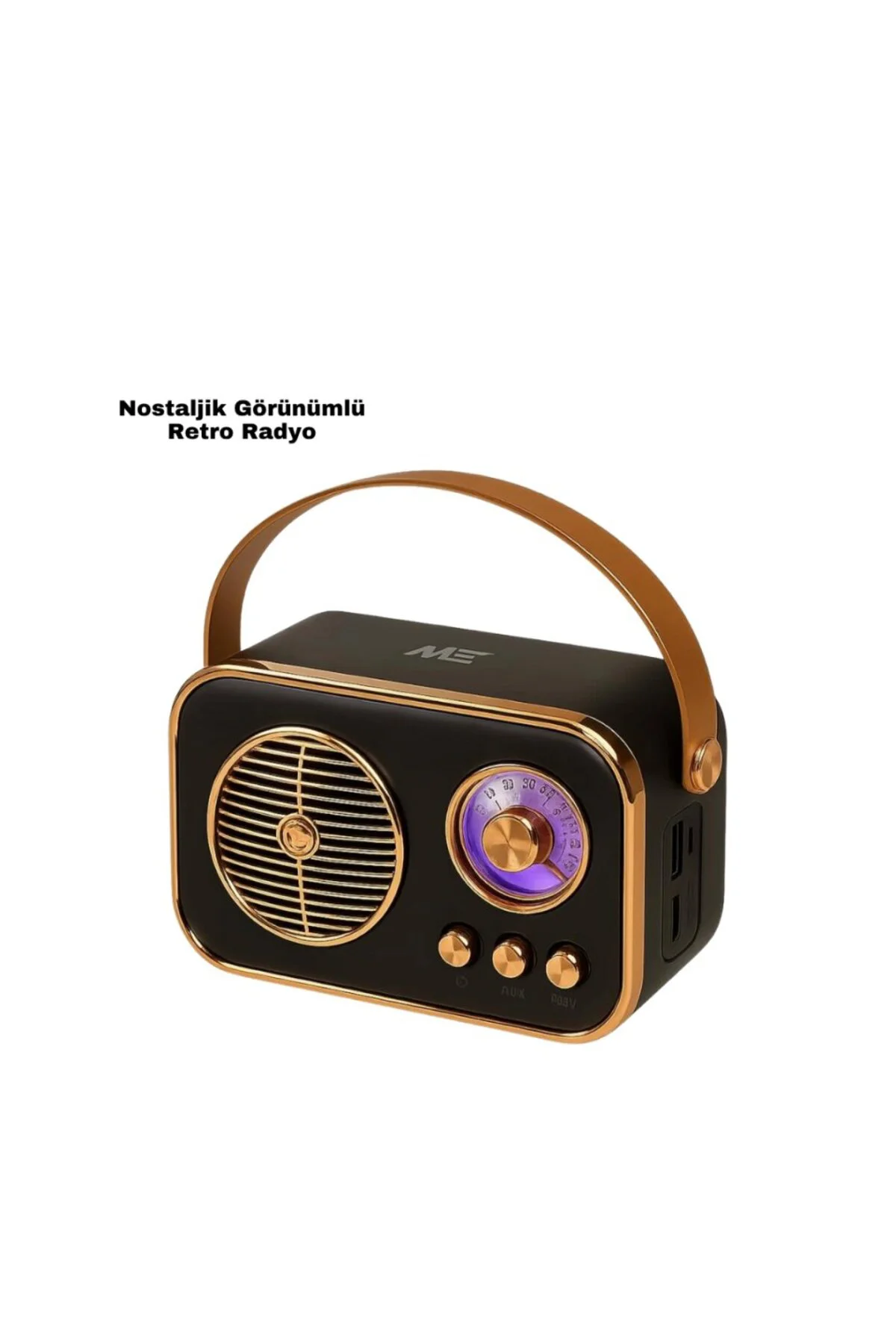 Vintage Bluetooth Radyo – Tf Kart Ve Fm Destekli Taşınabilir Nost