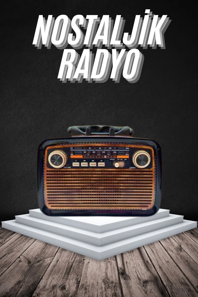 Vintage Bluetoothlu Nostalji Radyo - Taşınabilir Ahşap Görünümlü