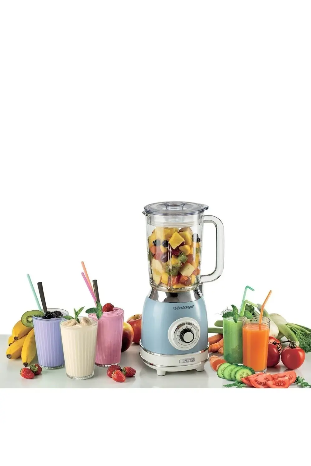 Ariete Vintage Cam Blender Mavi 1000W