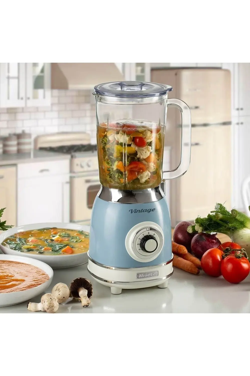 Ariete Vintage Cam Blender Mavi 1000W