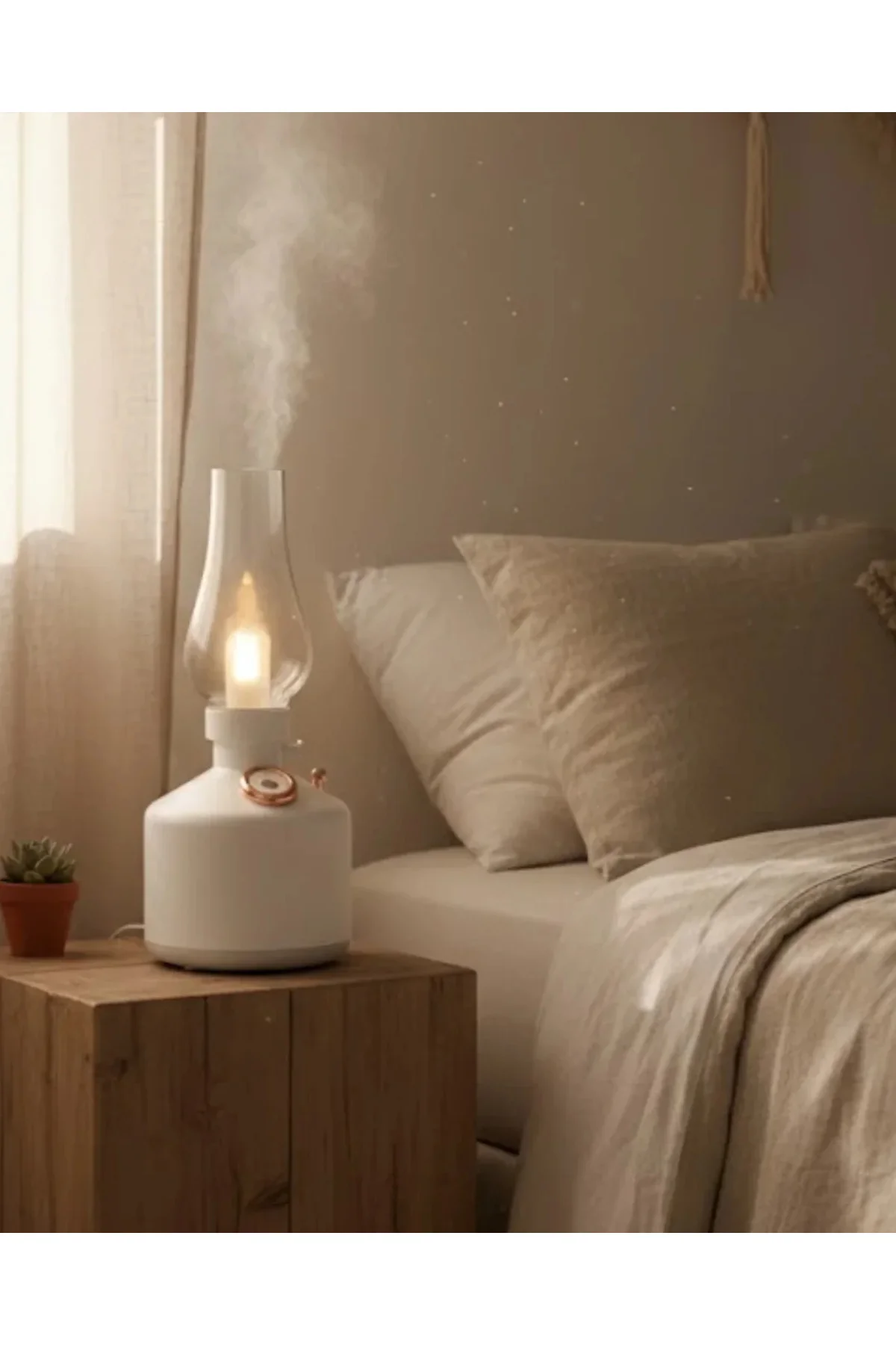 Vintage Dekoratif Gaz Lambası Görünümlü Aromaterapi Difüzör 1200 mAh USB Şarjlı Vintage Dekoratif Gaz Lambası Görünümlü Aromaterapi Difüzör 1200 mAh USB Şarjlı