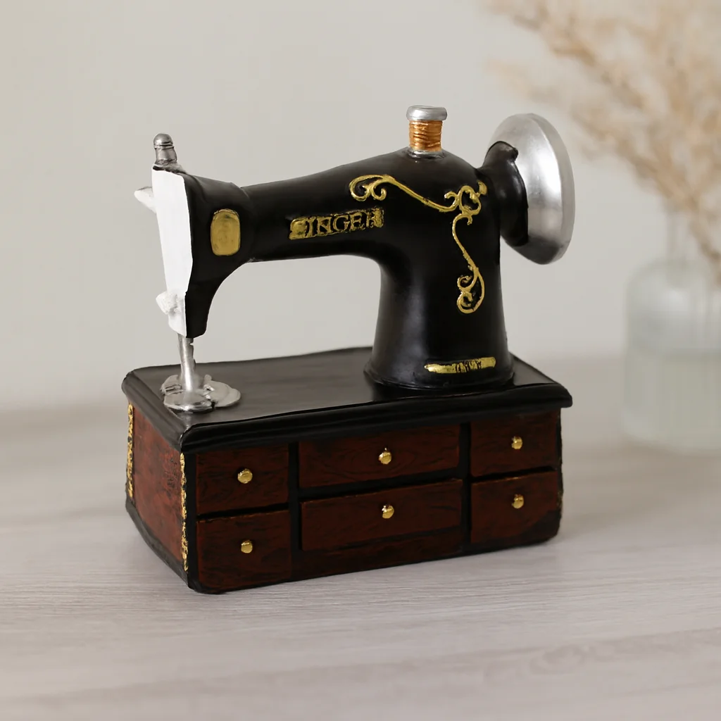 Vintage dikiş makinesi biblo - reçine 20x15x8.5 cm Fiyatı, Yorumları ve Özellikleri