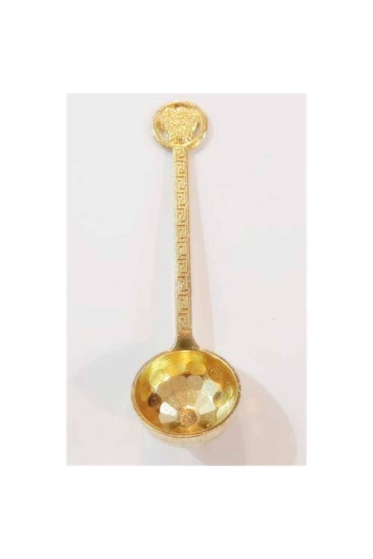 Vintage El Yapımı Gold 3 Lü Şeker ve Ölçü Kaşığı Seti