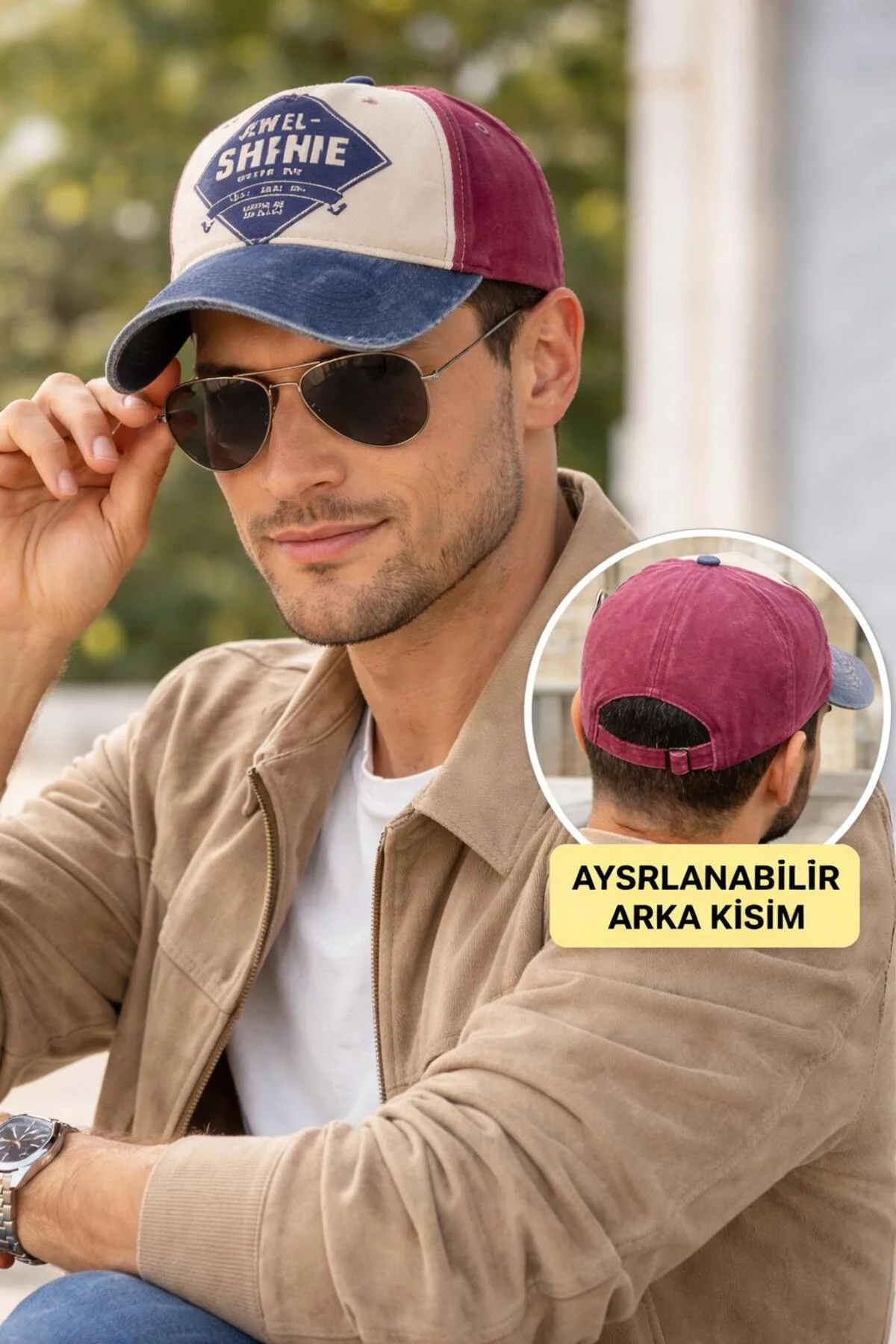 Vintage Eskitme JEWEL-SHINE Unisex Ayarlanabilir Şapka, Trend 202