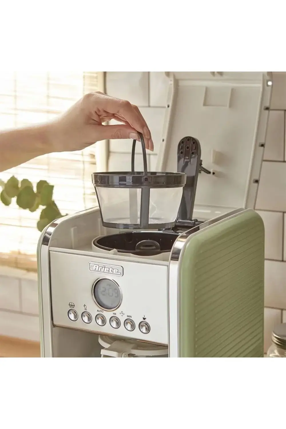 Ariete Vintage Filtre Kahve Makinesi Yeşil
