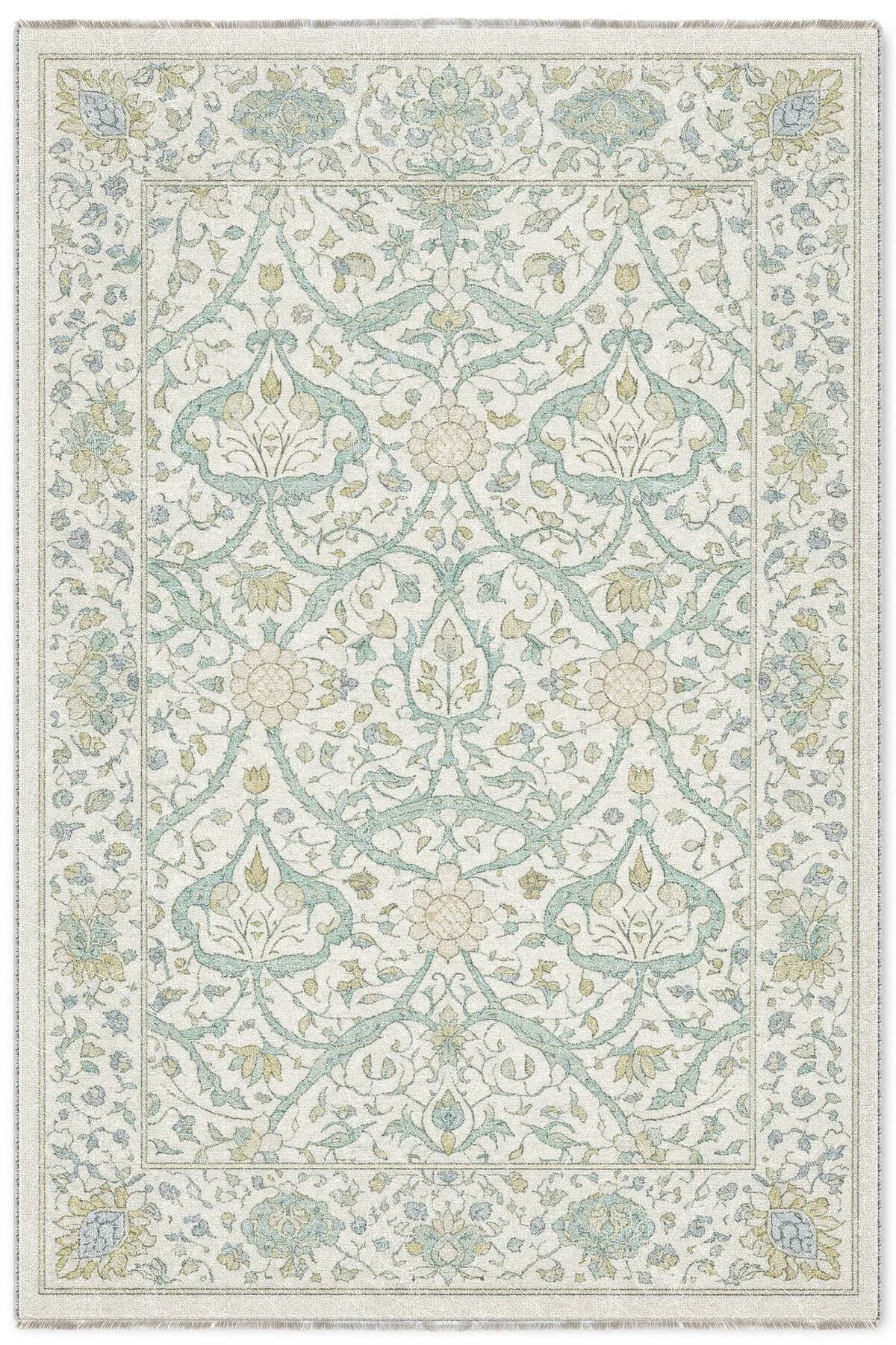Vintage Mint Yeşili Bej Şönil Halı Kilim Yolluk Kaymaz Yıkanabilir Salon Mutfak Koridor Vintage Mint Yeşili Bej Şönil Halı Kilim Yolluk Kaymaz Yıkanabilir Salon Mutfak Koridor