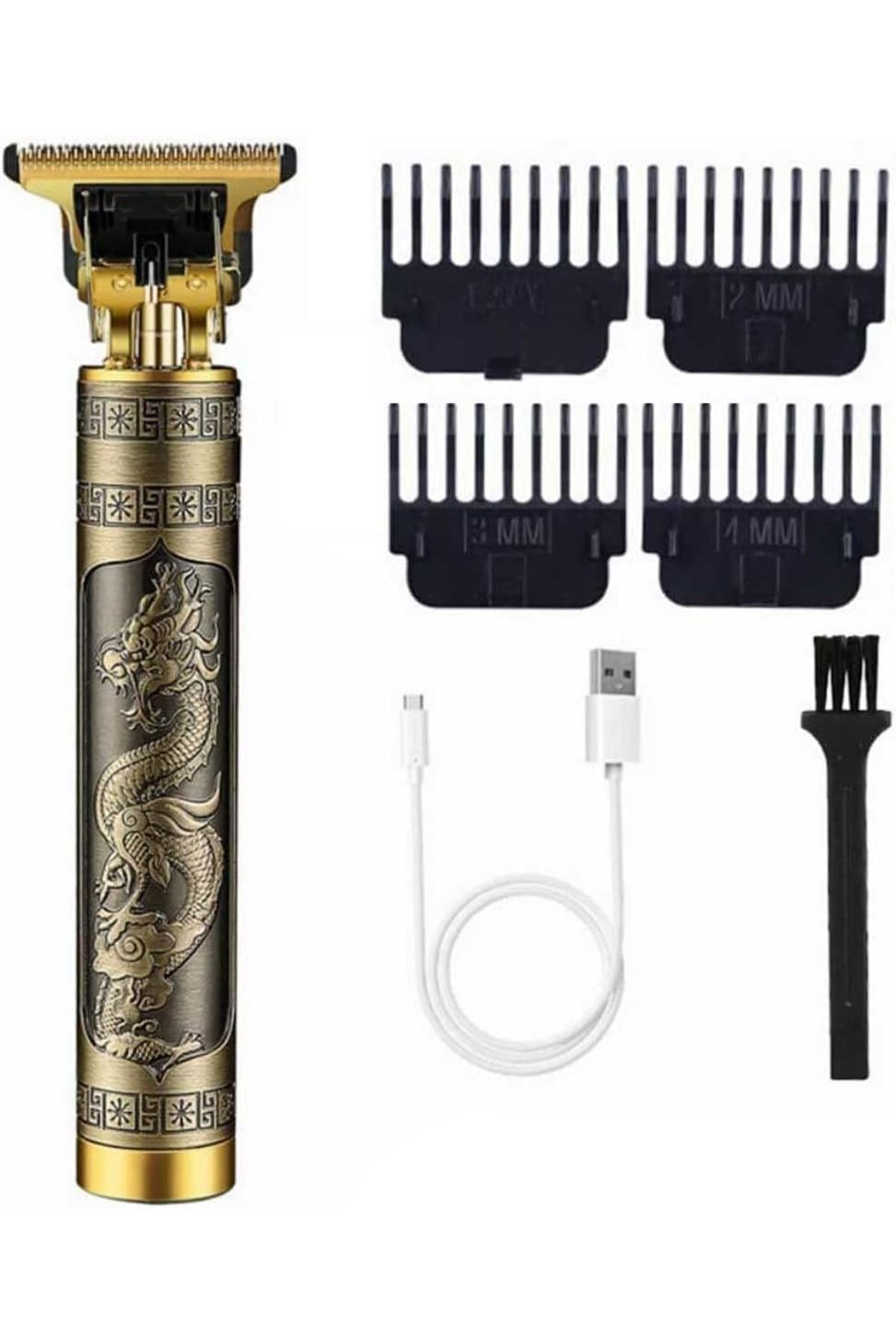 Vintage Pofesyonel Şarjlı Çok Fonksiyonlu Traş Saç Sakal Vücut Ku