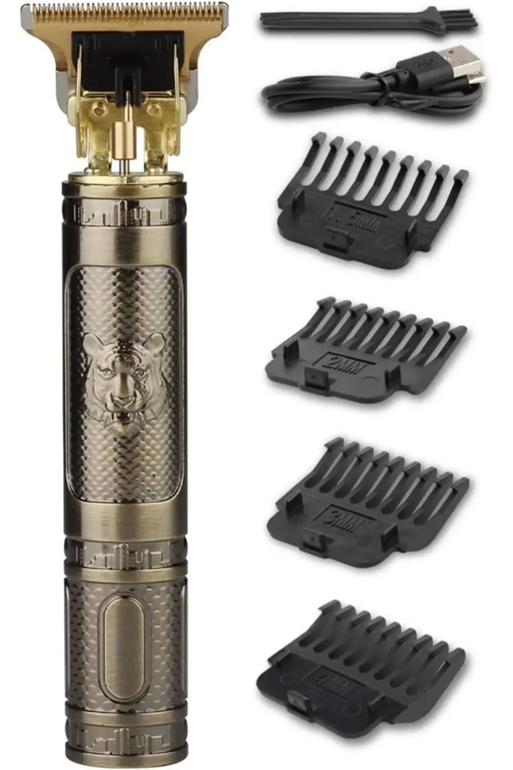 Vintage Pofesyonel Şarjlı Çok Fonksiyonlu Traş Saç Sakal Vücut Ku