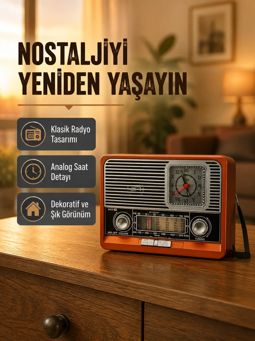 Vintage Radyo – Nostaljik Tasarım ve Modern Teknoloji Bir Arada