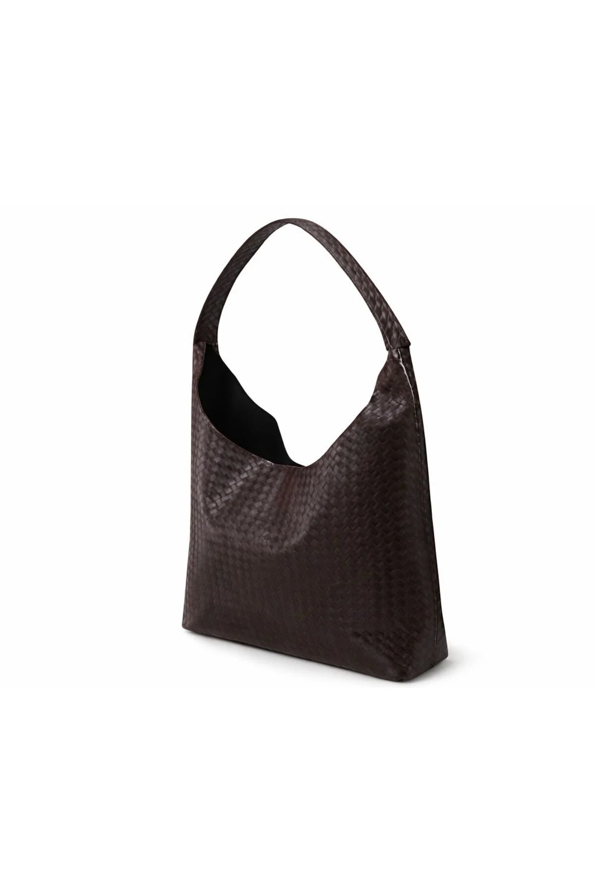 Vintage Ruhlu El Yapımı Örgü Kahverengi Shopper Çanta – Zamansız 