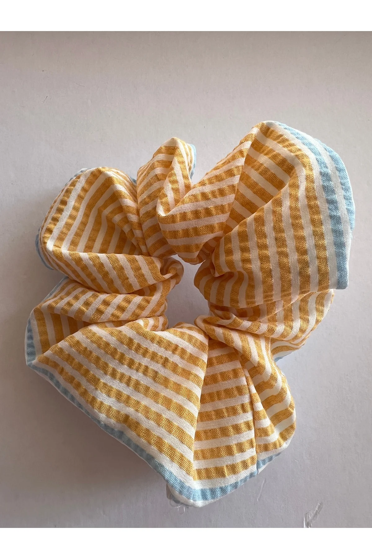 Vintage Scrunchie 2li Lastik Toka Pamuklu Set