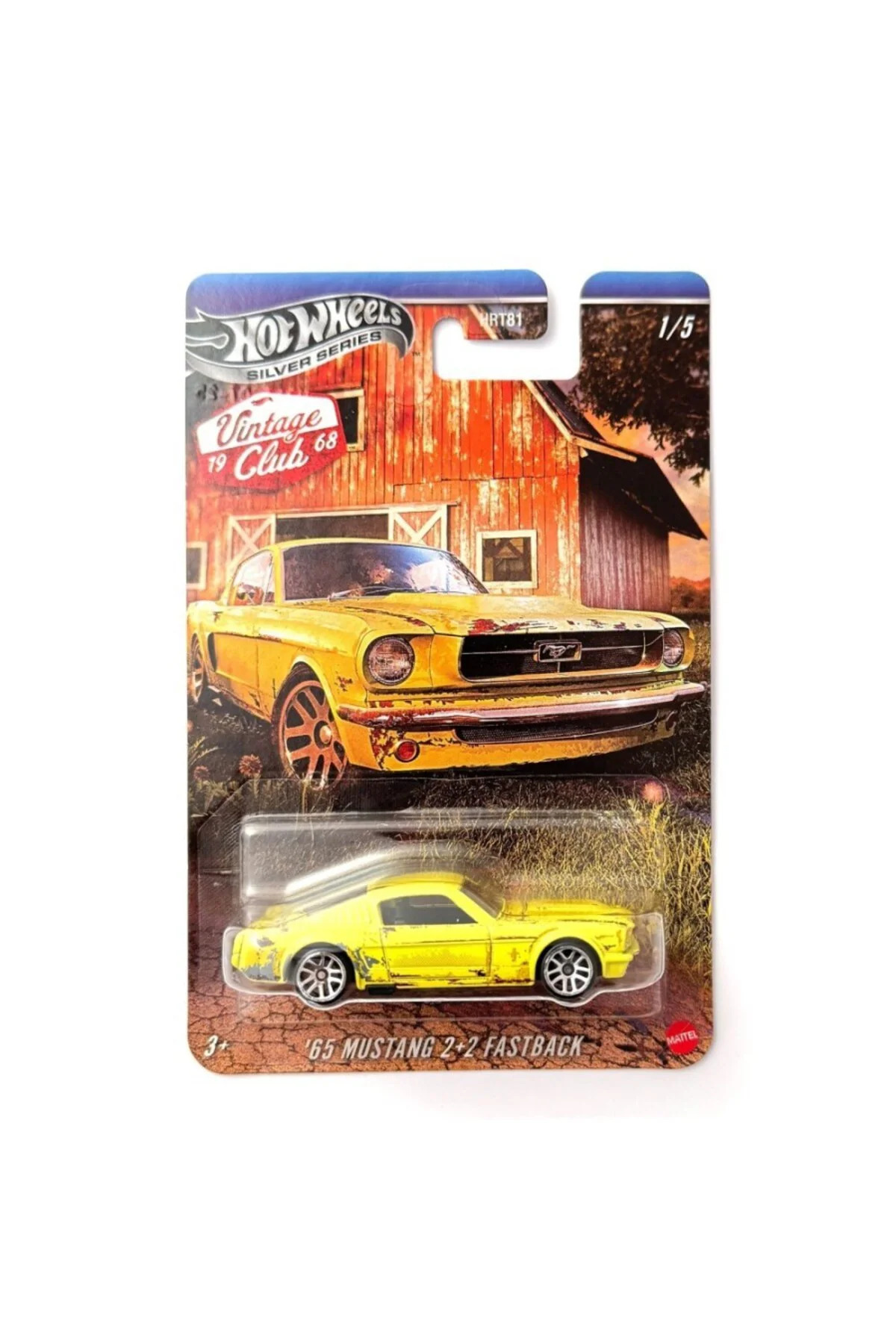 Vintage Silver Series Arabalar - 65 Mustang 2+2 Fastback