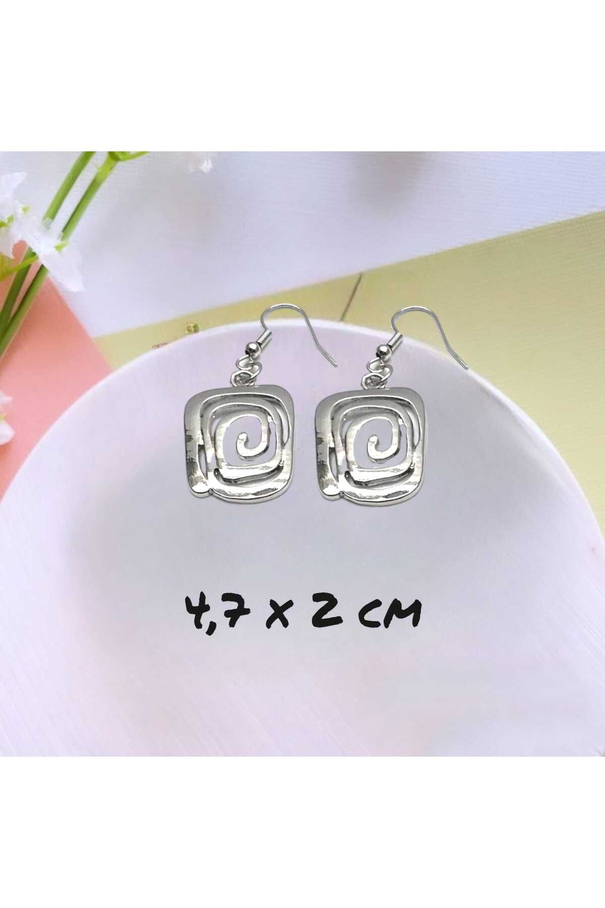 Bijuteri Küpe Vintage Spiral  Küpe