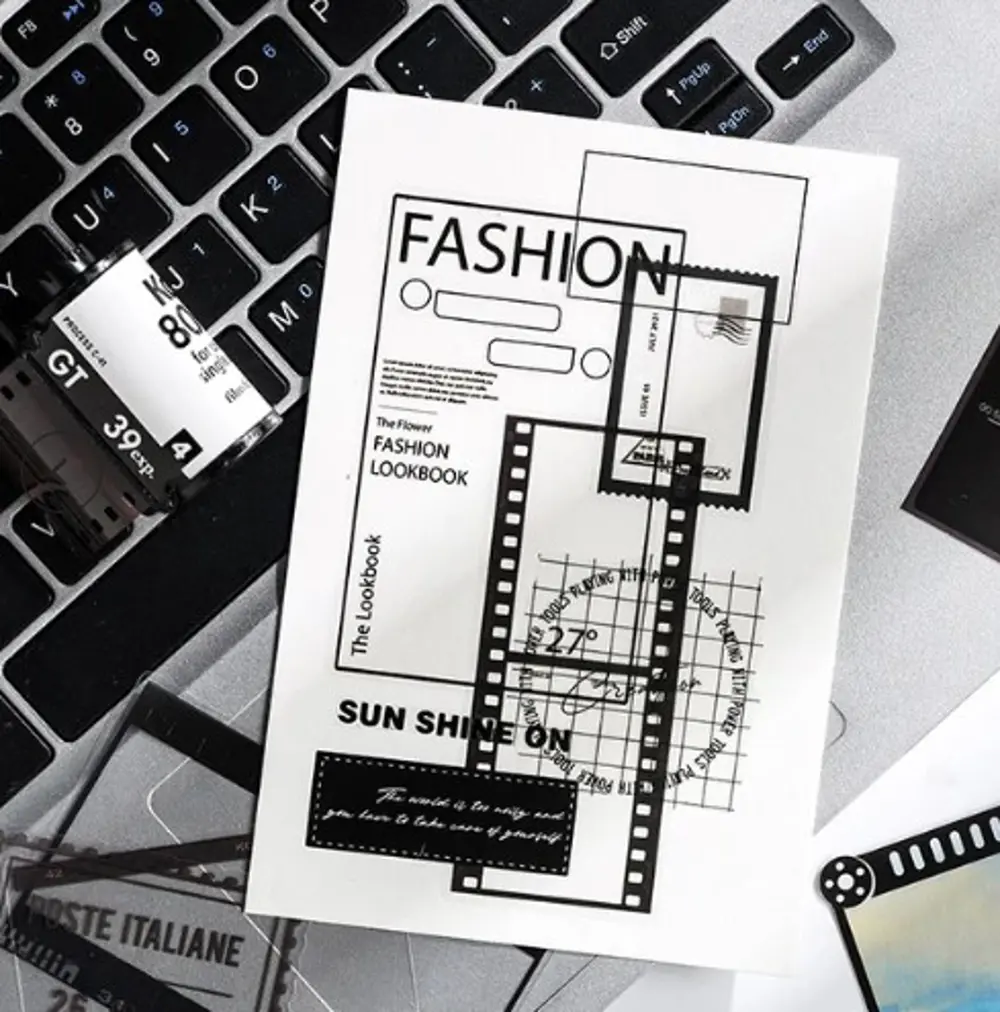 Vintage Sticker Pul Çerçeve Stiker Çıkartma Etiket 20'li Set- Jia