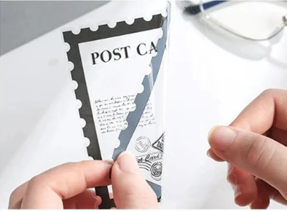 Vintage Sticker Pul Çerçeve Stiker Çıkartma Etiket 20'li Set- Tim