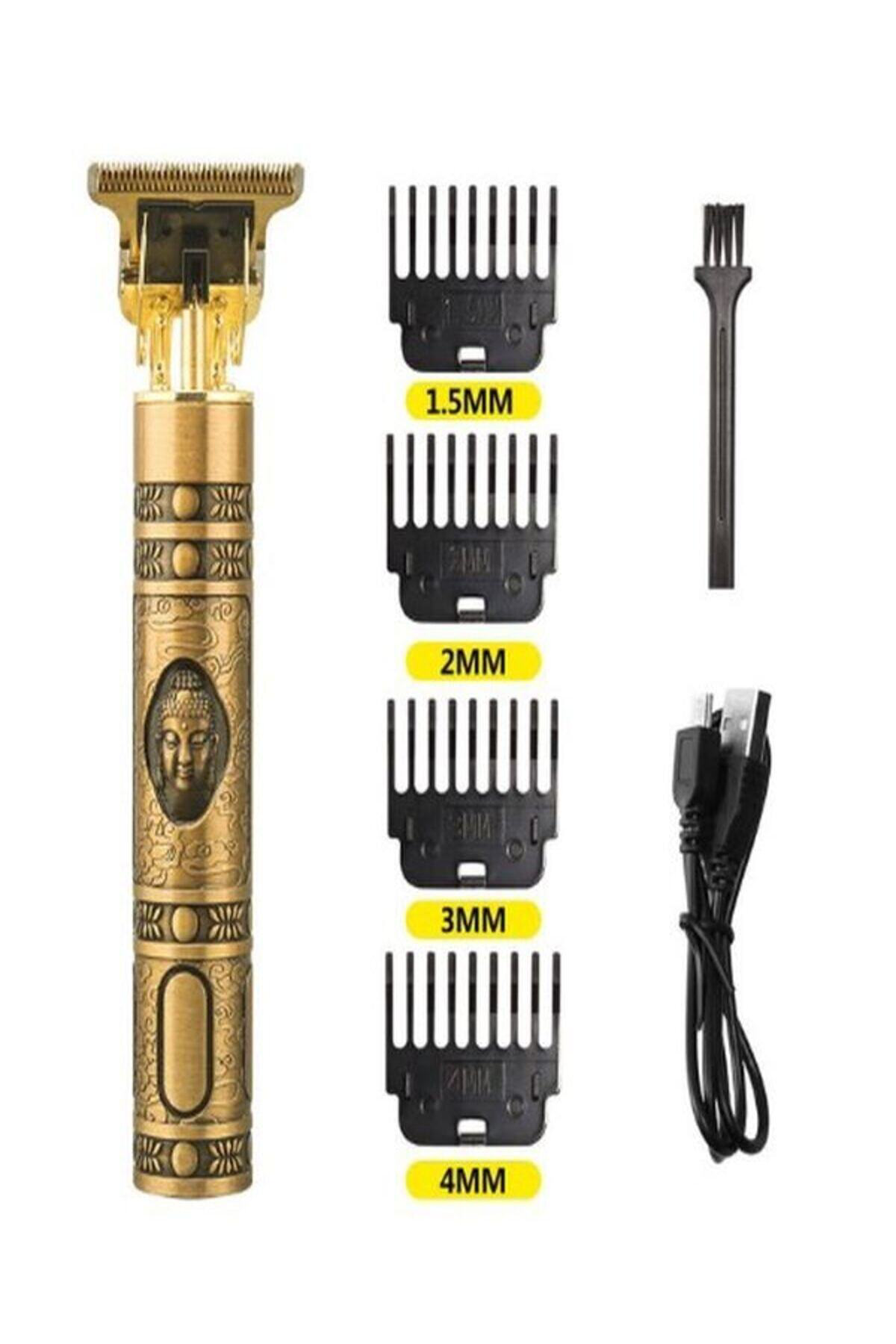 Vintage T9 Tıraş Makinesi Profesyonel Saç Sakal Düzeltme Makinesi