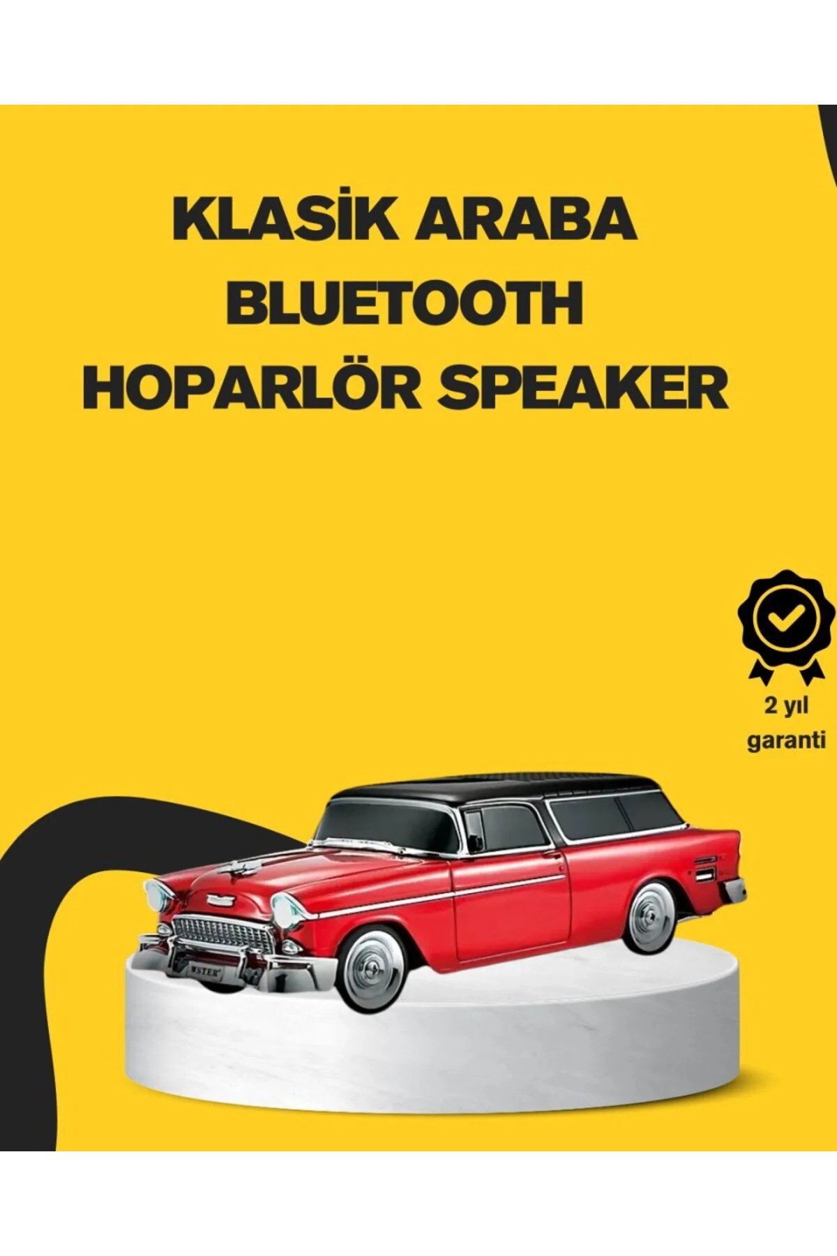 Vintage Tasarımlı Led Işıklı Bluetooth Hoparlör 10w