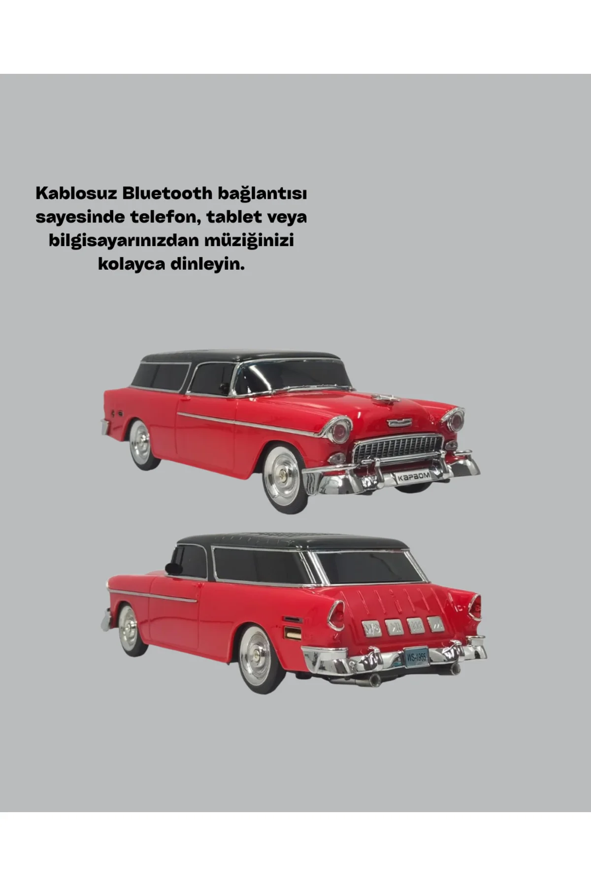 Vintage Tasarımlı LED Işıklı Bluetooth Hoparlör 10W