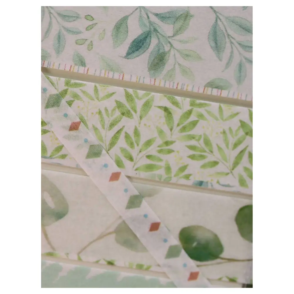 Vintage Washi Tape Bant Baskılı Yapışkanlı Maskeleme Kağıdı 45D D