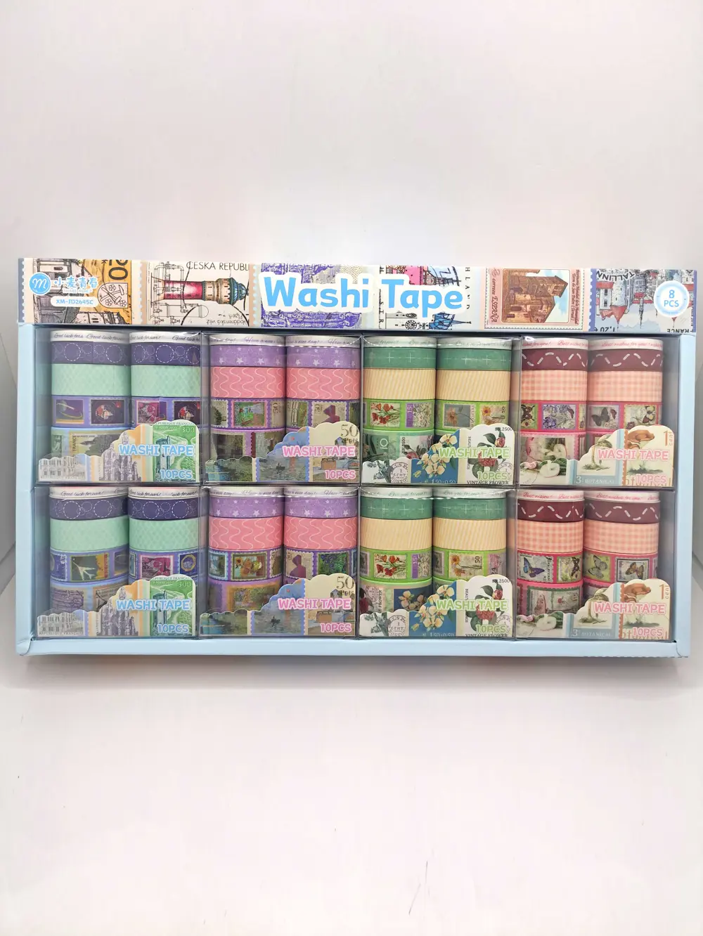 Vintage Washi Tape Bant Baskılı Yapışkanlı Maskeleme Kağıdı Desen