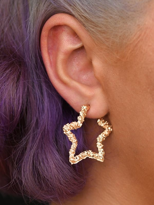 VİNTAGE YILDIZ HALKA KÜPE-KÜPE39 VİNTAGE YILDIZ HALKA KÜPE-KÜPE39