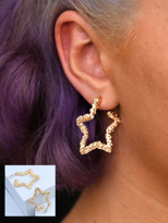 VİNTAGE YILDIZ HALKA KÜPE-KÜPE39 VİNTAGE YILDIZ HALKA KÜPE-KÜPE39