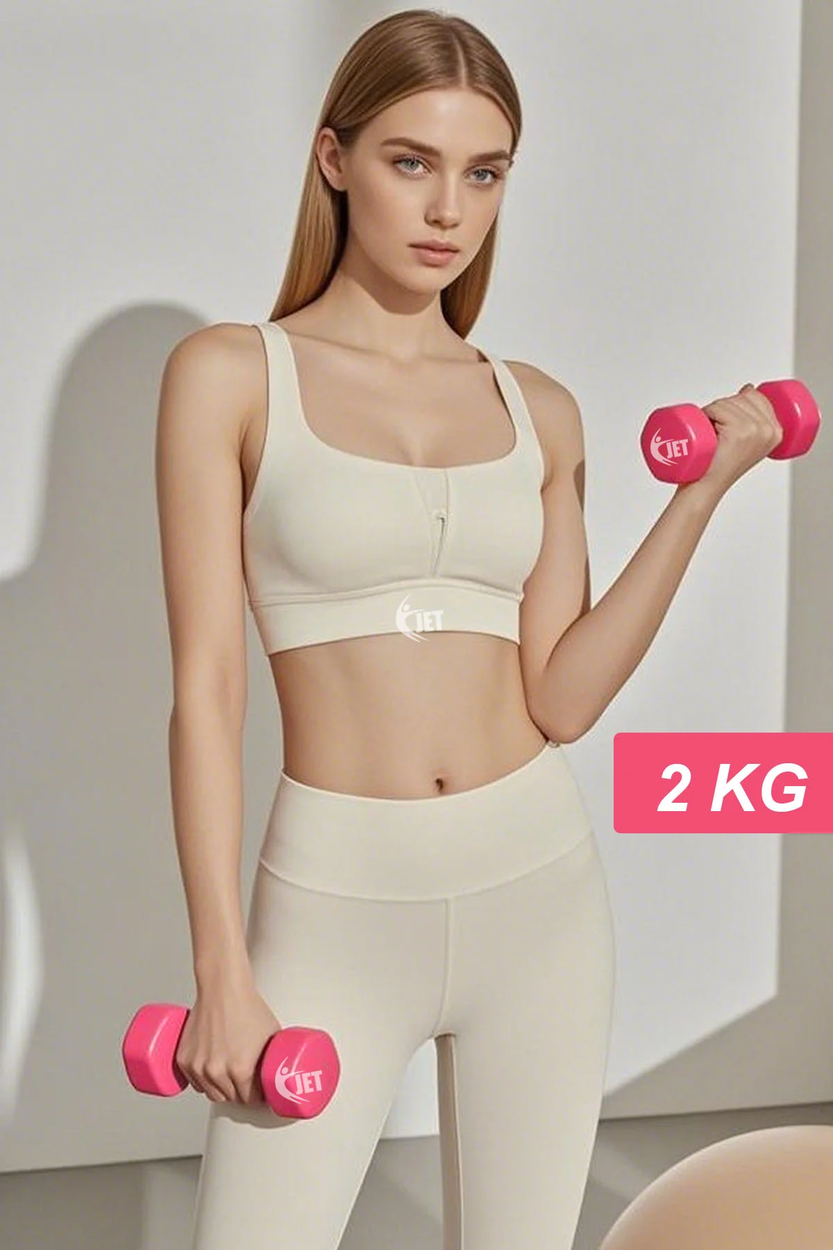 Vinyl Demir Dambıl 2 Kg x 2 Adet Dambıl Seti Dökme Demir Dumbell 
