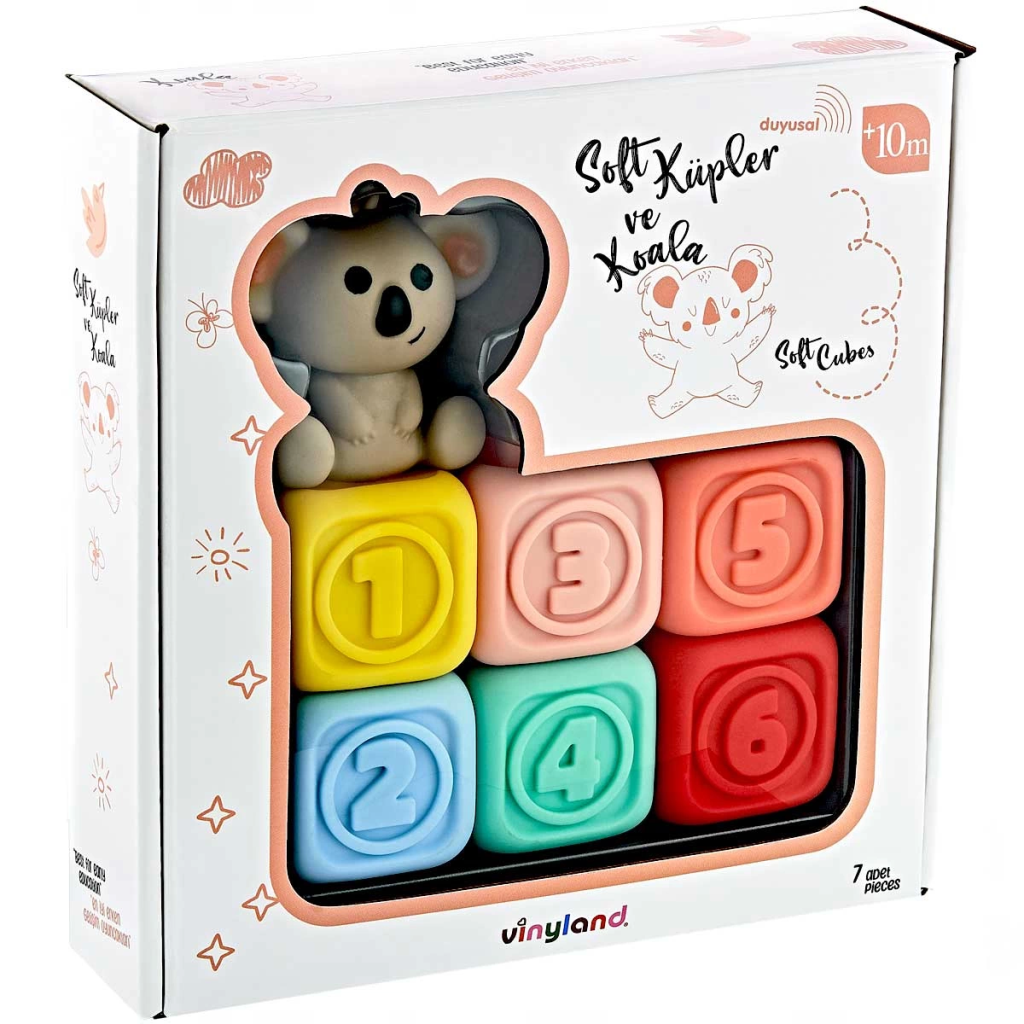 Vinyland Soft Aktivite Küpler Koala 7'li Set 661914 Vinyland Soft Aktivite Küpler Koala 7'li Set 661914