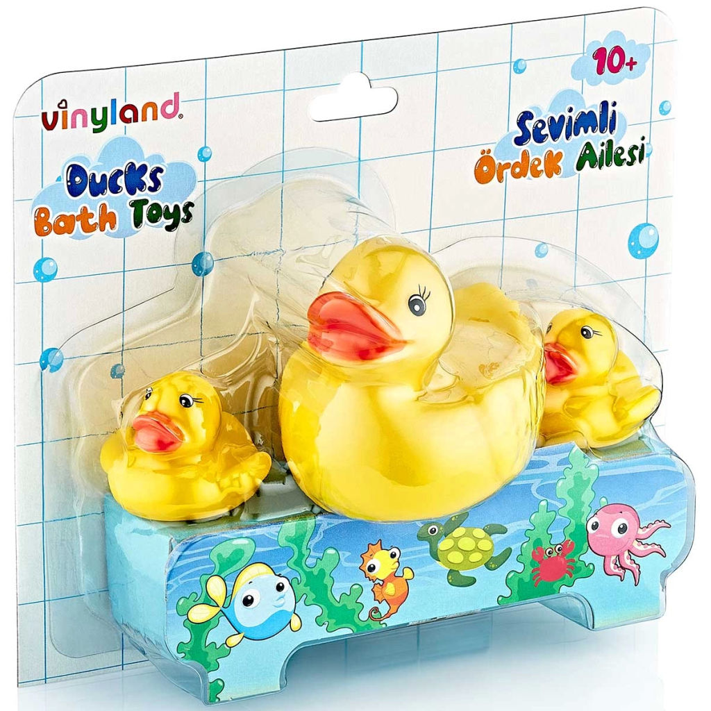 Vinyland Vinil Ördek Ailesi Banyo Oyuncakları 661778 Vinyland Vinil Ördek Ailesi Banyo Oyuncakları 661778