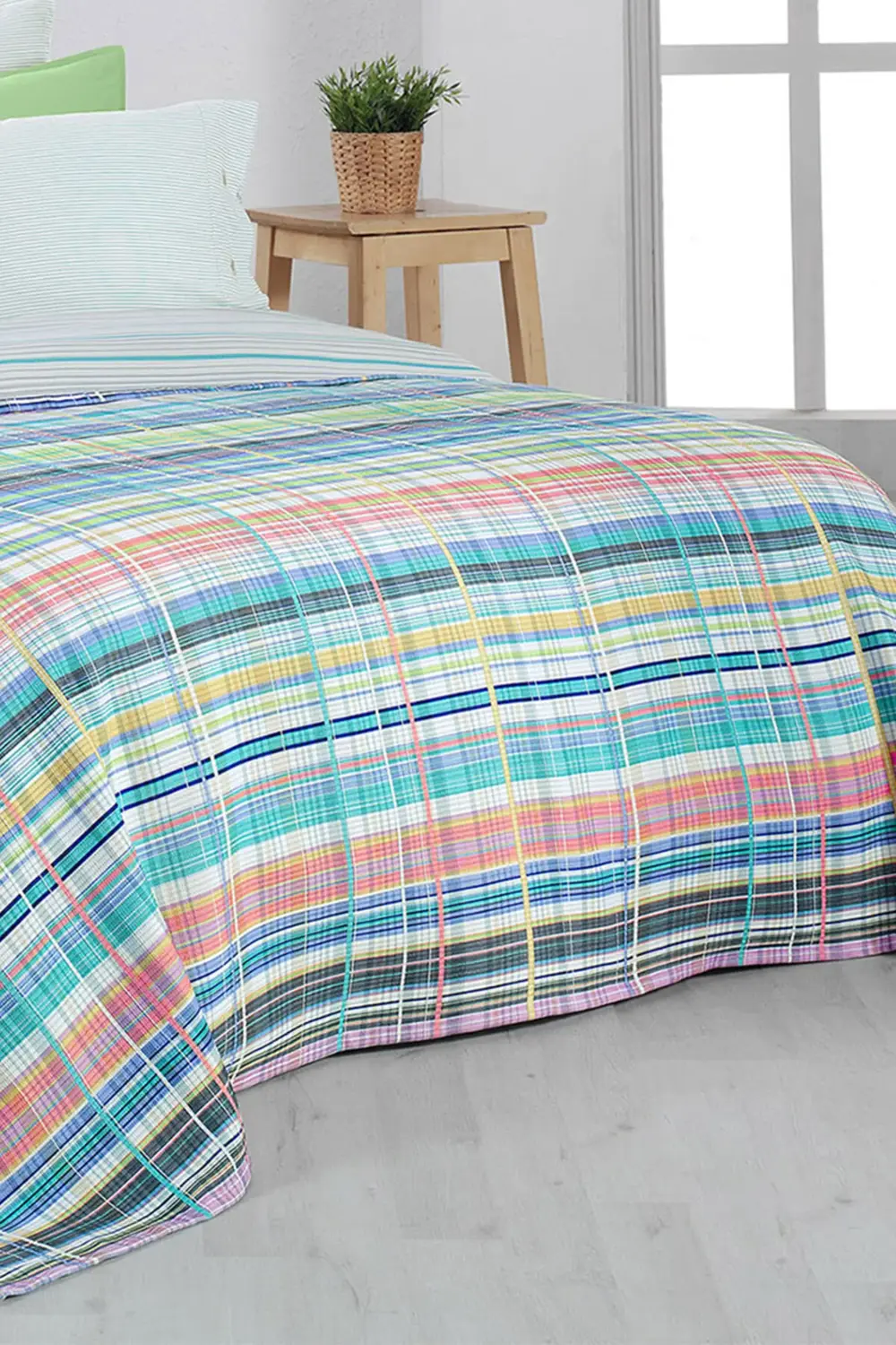 Sarev Viola Multi Çift Kişilik %100 Pamuk Pike Takımı