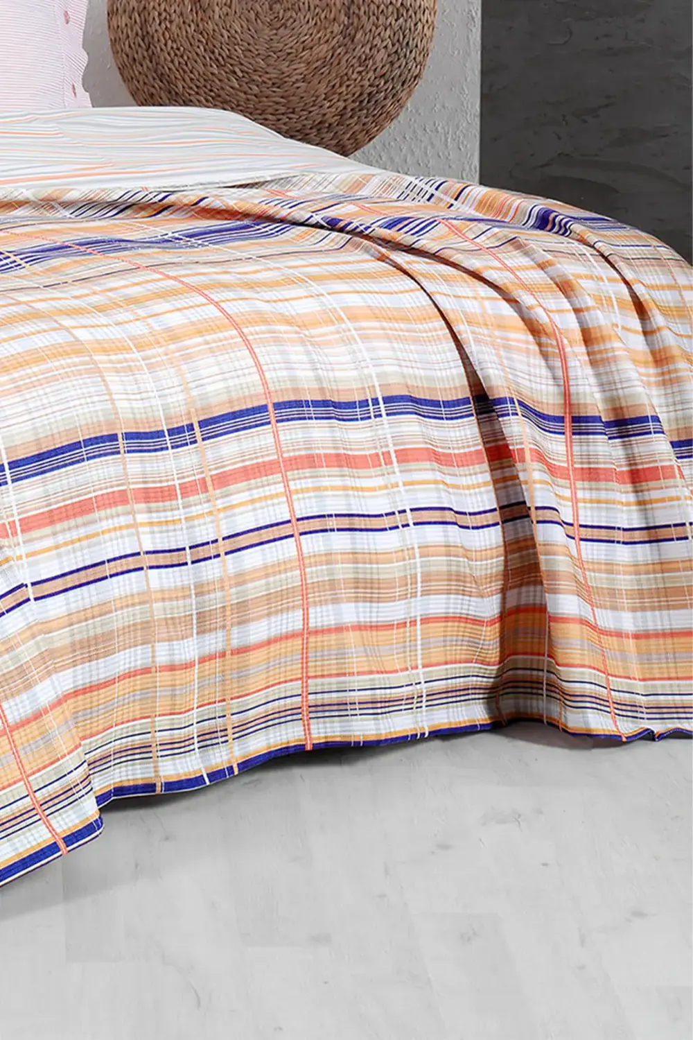 Sarev Viola Oranj Tek Kişilik %100 Pamuk Pike Takımı