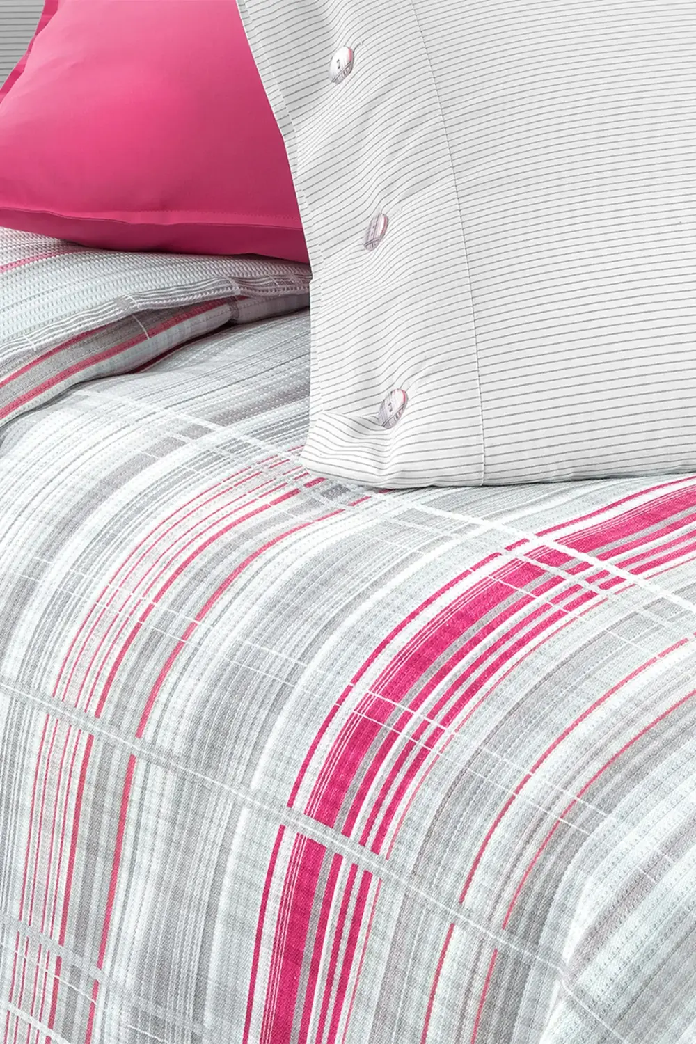 Viola Pembe Çift Kişilik %100 Pamuk Pike Takımı