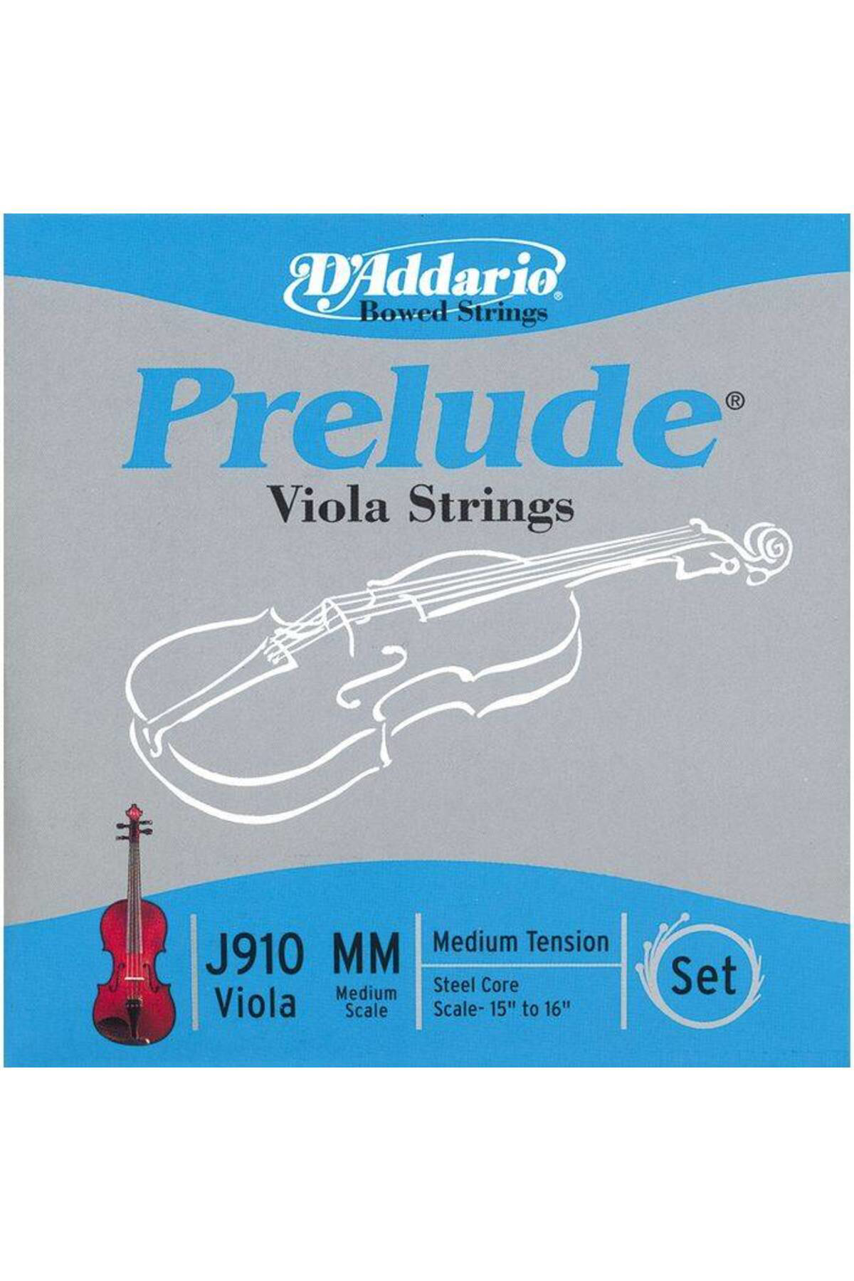 J910 MM VIOLA TEL SETİ, PRELUDE, MEDIUM SCALE (15"-16"), M Prelud