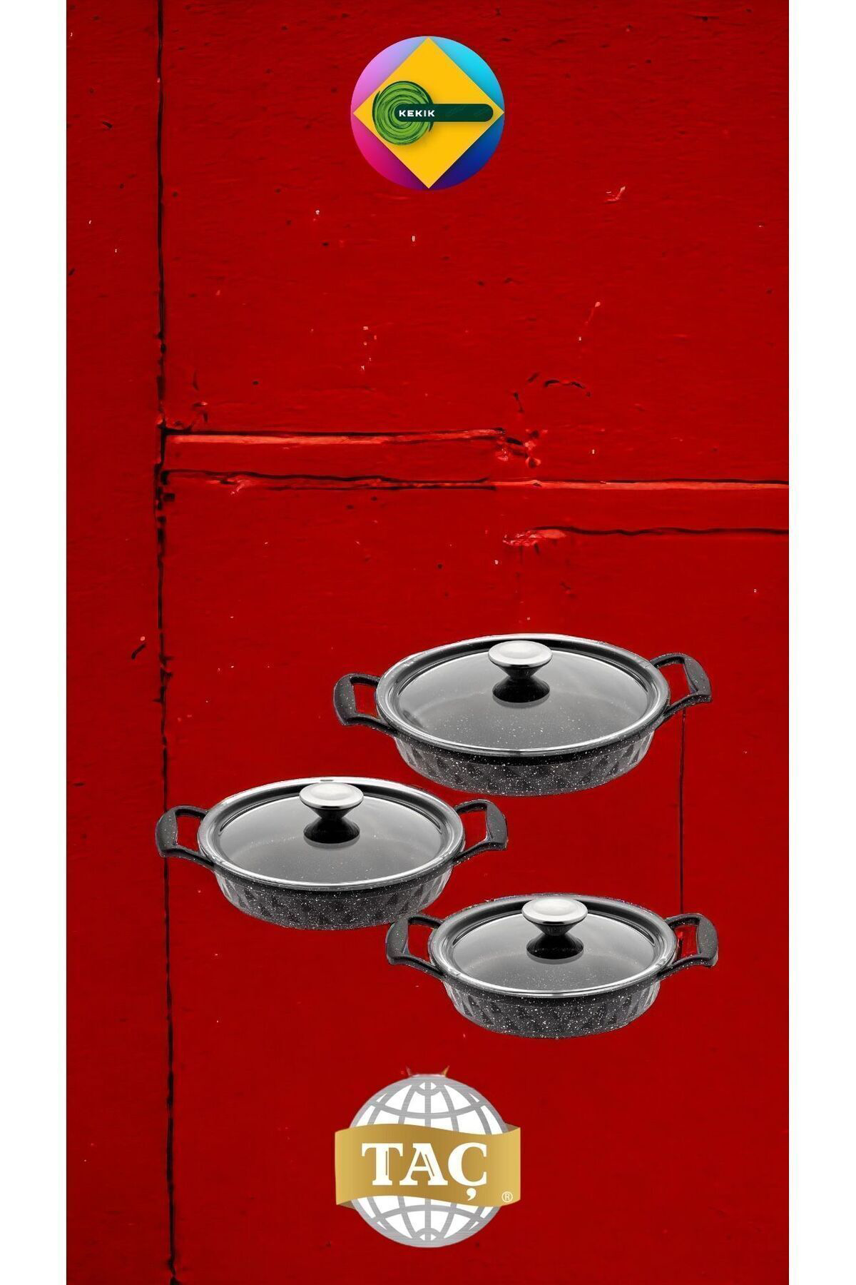 Violet 6 Parça Cam Kapak Sahan Seti