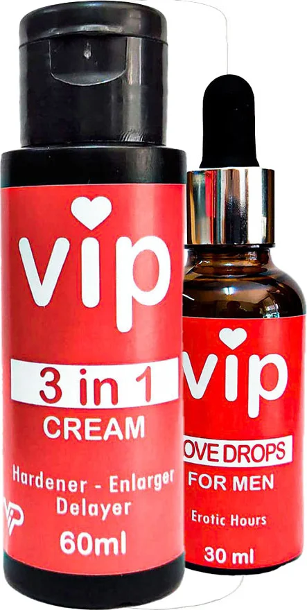 VIP 3x Etkileşim Kremi + 30 ml Extradestek Erkek Damlası | Etkili Destek